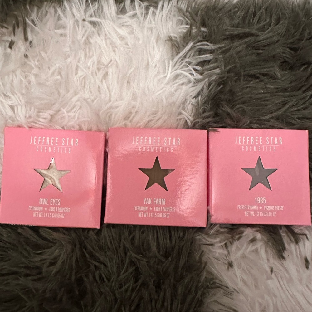 Lot of 3 Jeffree star eyeshadow